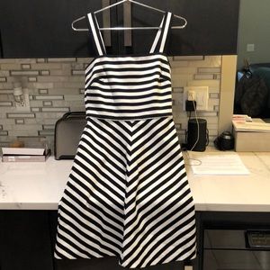 Michael Kors Black & White Strappy Dress sz2
